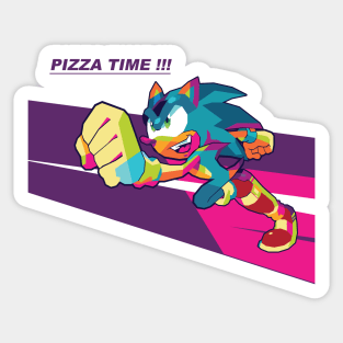 Sonic In Wpap Art Style Sticker